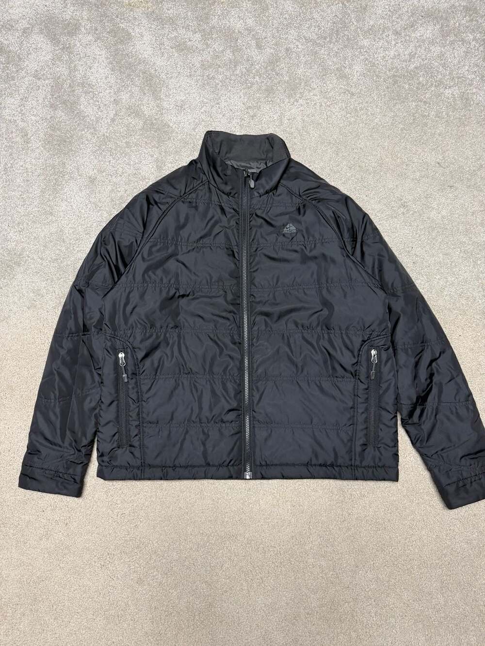 Vintage Nike ACG Thermal Layer 2 Black Quilted Puffer Jacket Size L